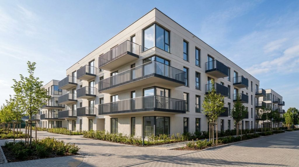 Nowo wybudowany blok wielorodzinny dewelopera - świadectwo energetyczne