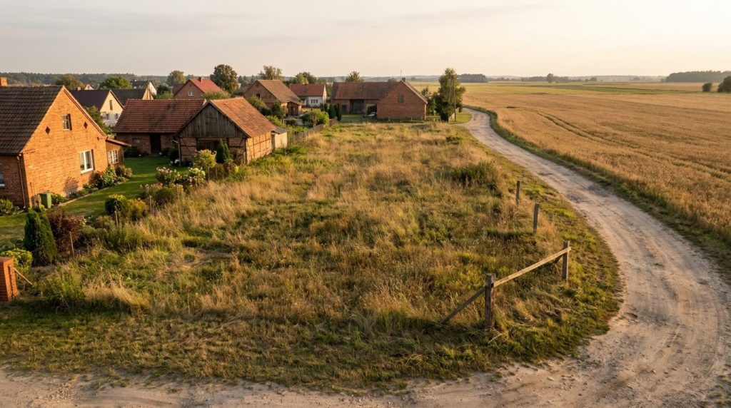 Niezabudowana działka na skraju wsi, pytanie czy leży w obszarze uzupełnienia zabudowy (OUZ)